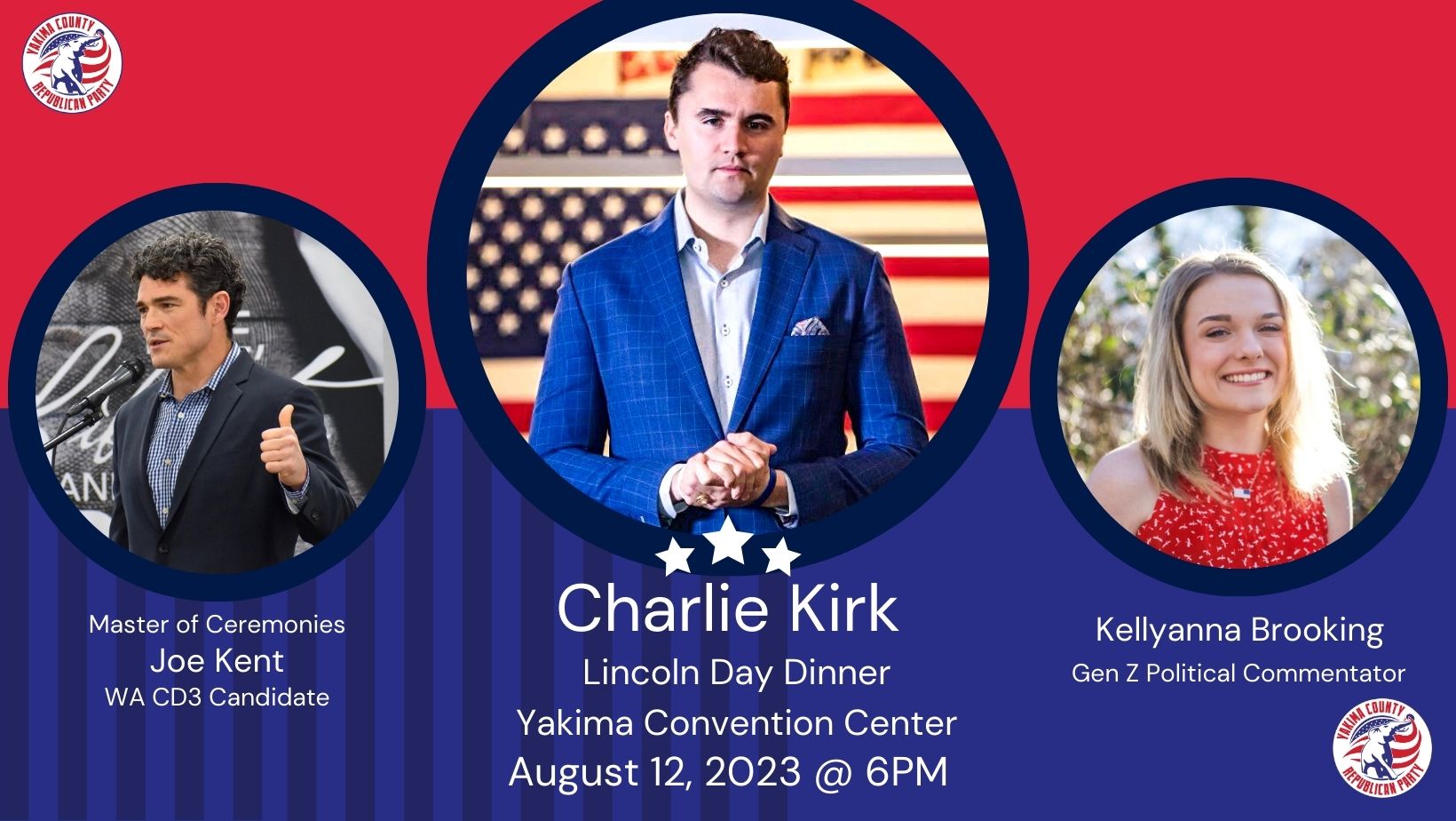 Lincoln Day Dinner 2023 Featuring Charlie Kirk Yakima County